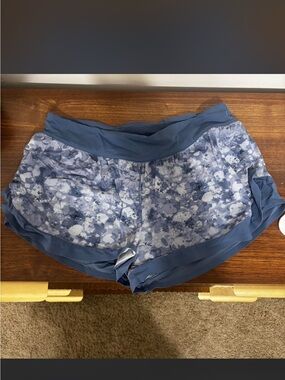 lululemon blue high rise pool shorts